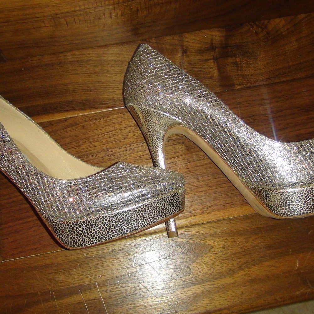$795 Jimmy Choo 'Alex' Platform Pump Size 38 7.5 8 - Picture 6 of 8